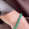 Armbånd med grønn agat armbånd. Fra Heizendorff