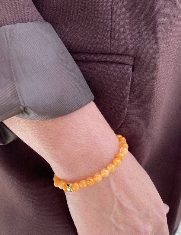 Heizendorff armbånd med orange sponge quarts