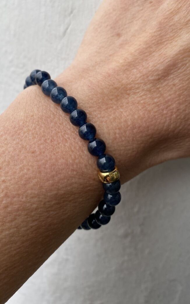 Heizendorff armbånd med blå sponge kvarts