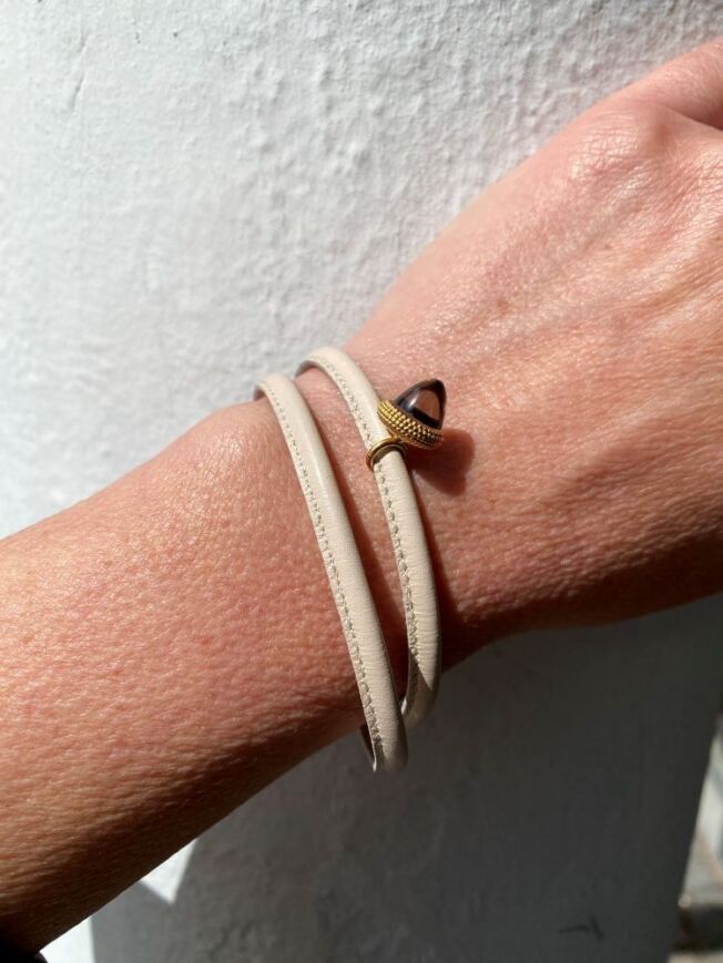 Heizendorff skinnarmbånd i beige