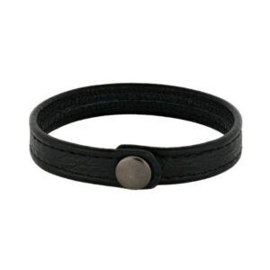 Son of Noa "Son" armbånd black calf leather med knapp