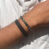 Son of Noa "Son Indian agate" armbånd med stål lås 8 mm