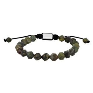 Son of Noa "Son dragon blood jasper" armbånd med stål lås