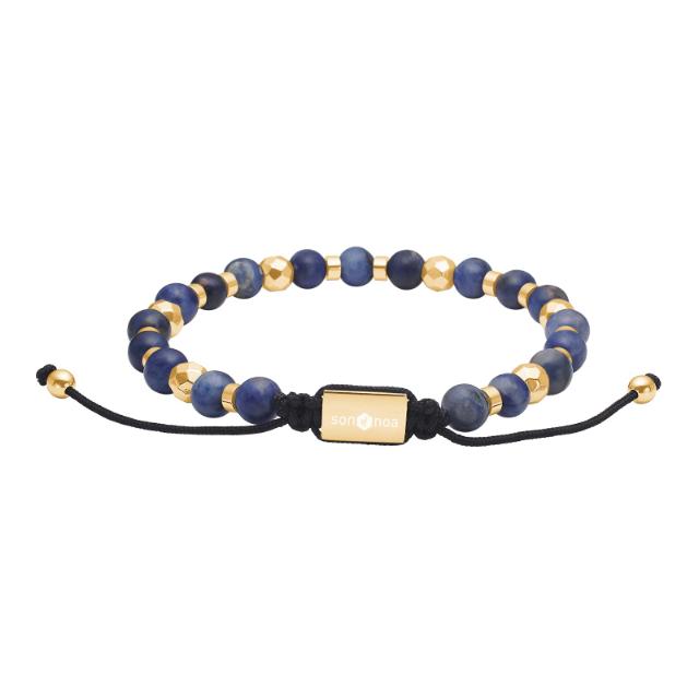 Son of Noa "Son sodalite" armbånd med gullfarget stål detaljer