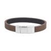 Son of Noa "Son" armbånd brown calf leather stållås