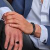 Son of Noa "Son" armbånd black calf leather, flettet