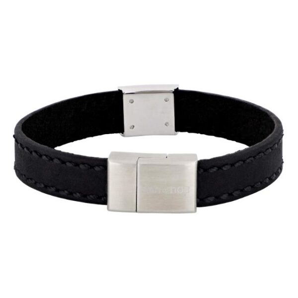 Armbånd Pride fra Son of Noa. Sort skinn.
