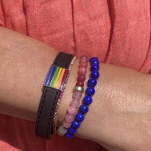 Armbånd Pride fra Son of Noa. Sort skinn.
