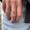 Noën "Twist" ring i rosé gull, med turmalin og diamant