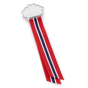 17 mai sløyfe i sølv til barn. Perfekt å gravere