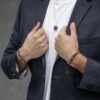 Son of Noa "Son" panser armbånd i børstet gullfarget stål