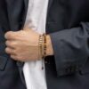 Son of Noa "Son" panser armbånd i blankt gullfarget stål
