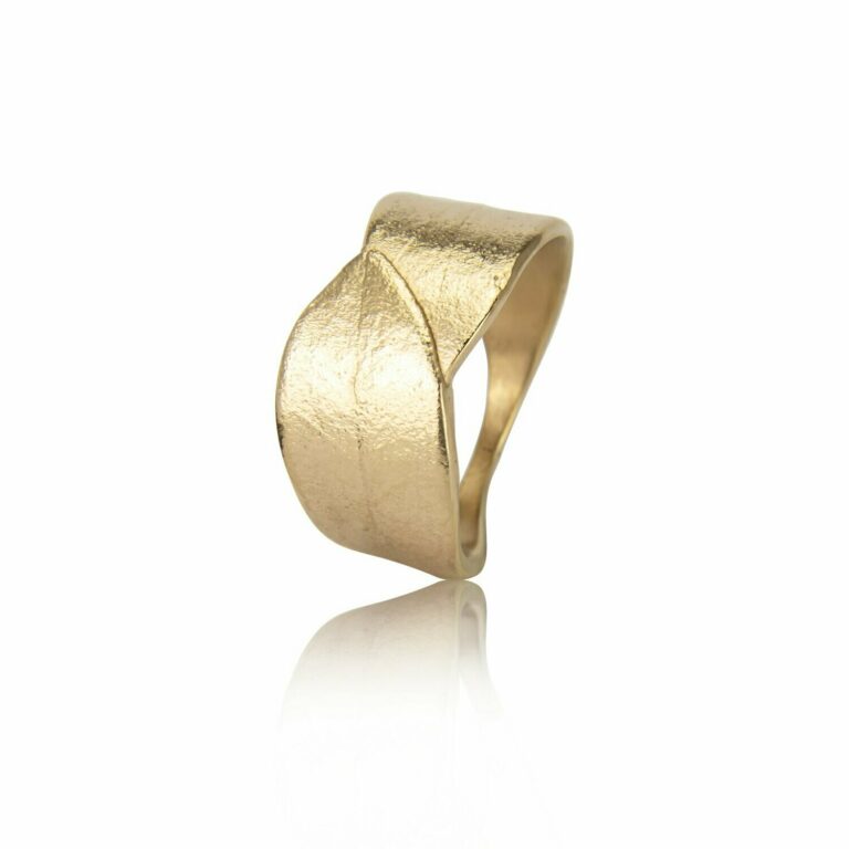 Noën «Olivia small» ring i forgylt sølv