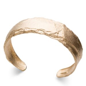 Catwalk Matte rock armring i forgylt sølv