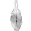 Catwalk Exclusive Stardust Leaf anheng i rhodinert sølv, buet