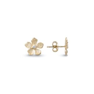 Catwalk Exclusive  Stardust Flower ørepynt i forgylt sølv mini