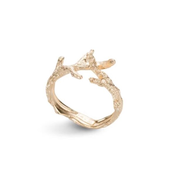Stardust Forest ring i forgylt sølv