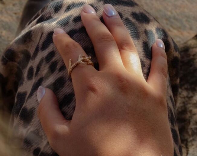 Catwalk Exclusive Stardust Forest ring i forgylt sølv