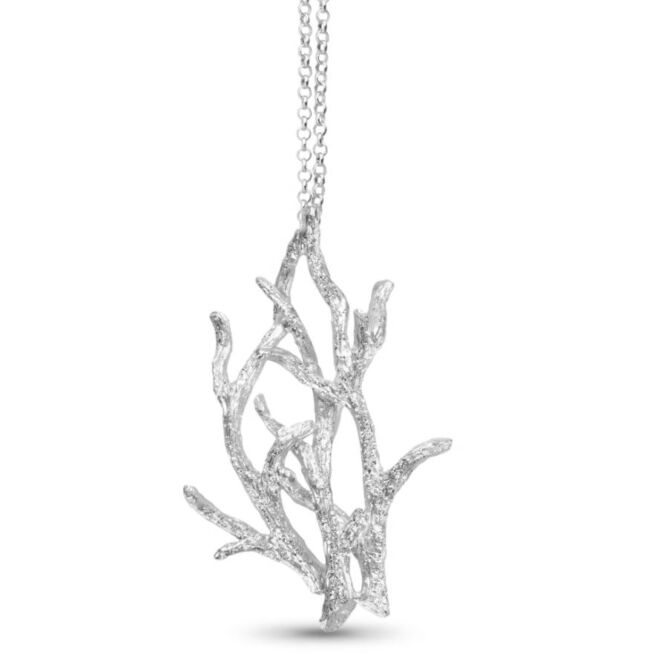 Catwalk Exclusive Stardust Matte forest anheng i rhodinert sølv