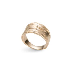 Stardust Matte ring i forgylt sølv