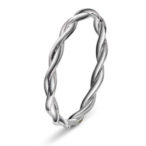 Pan "Friendship" ring i rhodinert sølv