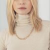 OLE LYNGGAARD COPENHAGEN Love Collier small i gult og rosé gull