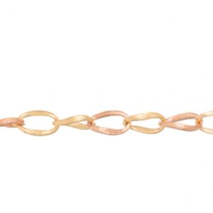 OLE LYNGGAARD COPENHAGEN Love armbånd medium i gult og rosé gull