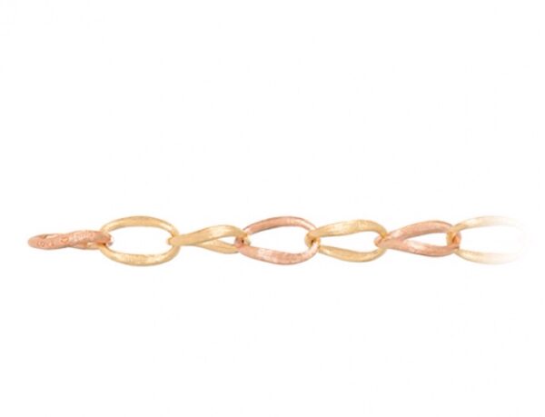 OLE LYNGGAARD COPENHAGEN Love armbånd medium i gult og rosé gull