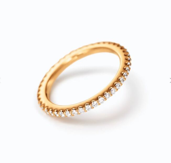 OLE LYNGGAARD COPENHAGEN Love Bands rett ring i gult gull