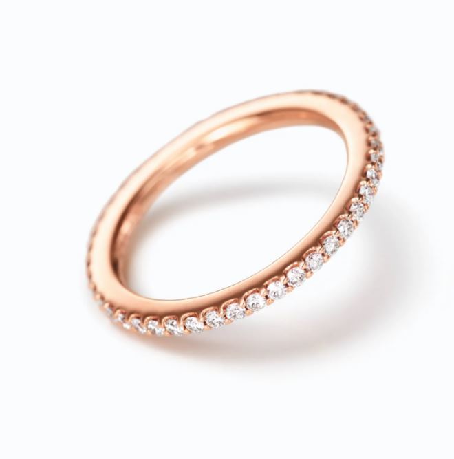 OLE LYNGGAARD COPENHAGEN  Love Bands rett ring i rosé gull