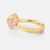 Lotus ring nr 1 i 18 k gult gull med rutilkvarts