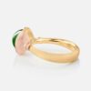 OLE LYNGGAARD COPENHAGEN Lotus ring 1 med serpentin i gult gull