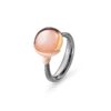 OLE LYNGGAARD COPENHAGEN Lotus ring 2 i sølv og gull med Blush månesten