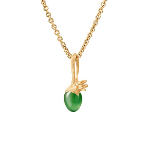 OLE LYNGGAARD COPENHAGEN Lotus Spire i gult gull med serpentin