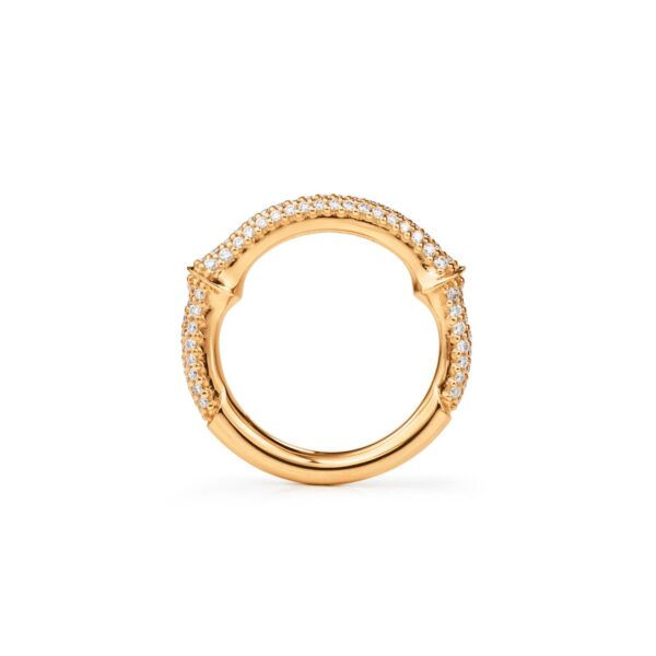 OLE LYNGGAARD COPENHAGEN Nature ring IV halv pavé ring
