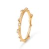 OLE LYNGGAARD COPENHAGEN Nature ring i gult gull med diamanter