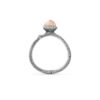 OLE LYNGGAARD COPENHAGEN Lotus Tiny 0 ring i sølv med blush månesten