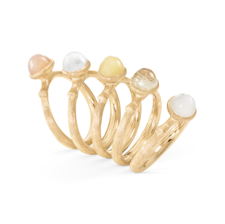 OLE LYNGGAARD COPENHAGEN Lotus Tiny ring med rutilkvarts