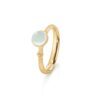 OLE LYNGGAARD COPENHAGEN Lotus Tiny ring med akvamarin