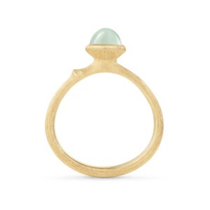 OLE LYNGGAARD COPENHAGEN Lotus Tiny ring med akvamarin