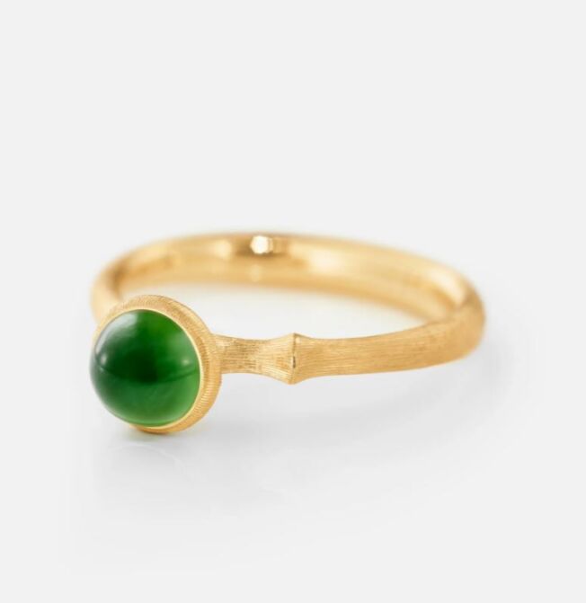OLE LYNGGAARD COPENHAGEN Lotus Tiny i gult gull med serpentin