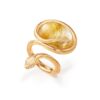 OLE LYNGGAARD COPENHAGEN Snakes ring med rutilkvarts