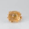 OLE LYNGGAARD COPENHAGEN BoHo ring large i gult gull med rutilkvarts