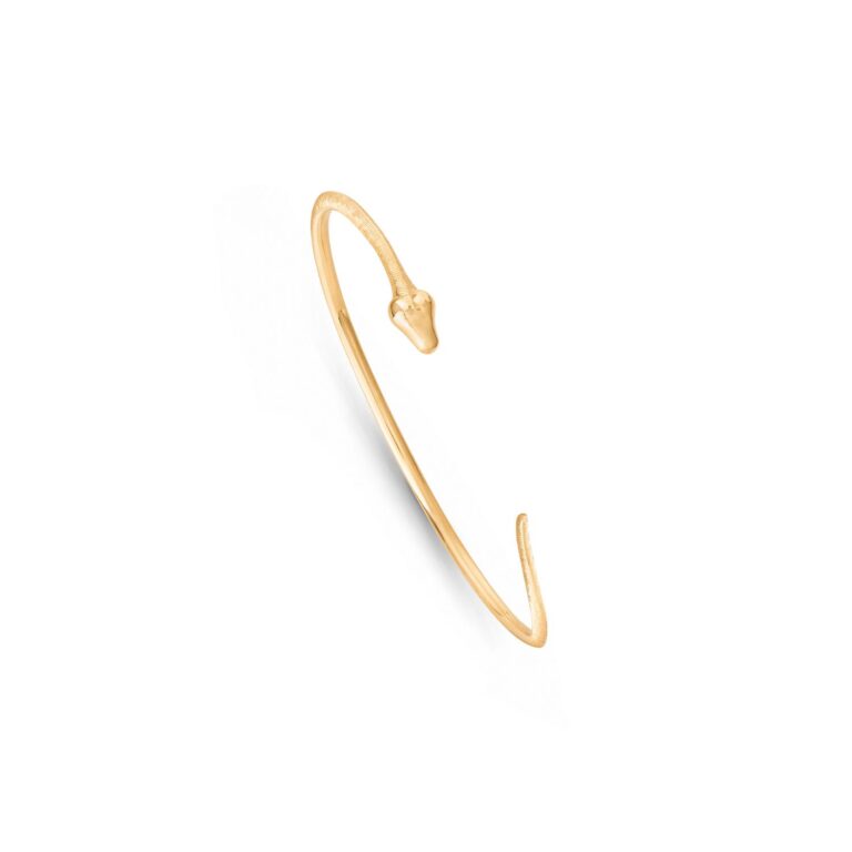 OLE LYNGGAARD COPENHAGEN Snakes armring i gult gull
