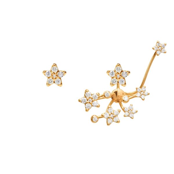 OLE LYNGGAARD COPENHAGEN Shooting Stars small ørepynt med diamant