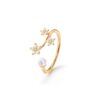 OLE LYNGGAARD COPENHAGEN Shooting Stars ring med diamanter og perle