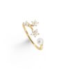 OLE LYNGGAARD COPENHAGEN Shooting Stars ring med diamanter og perle