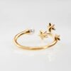 OLE LYNGGAARD COPENHAGEN Shooting Stars ring med diamanter og perle