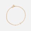 OLE LYNGGAARD COPENHAGEN Shooting Stars gult gull armbånd med en diamant-stjerne