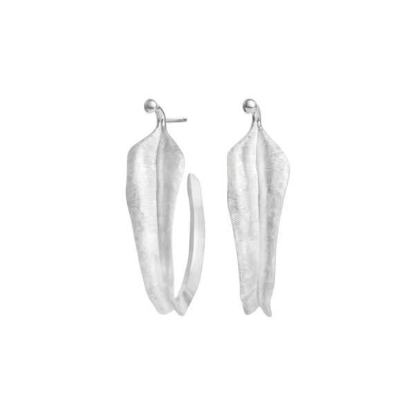 OLE LYNGGAARD COPENHAGEN "Leaves large earrings" i sølv